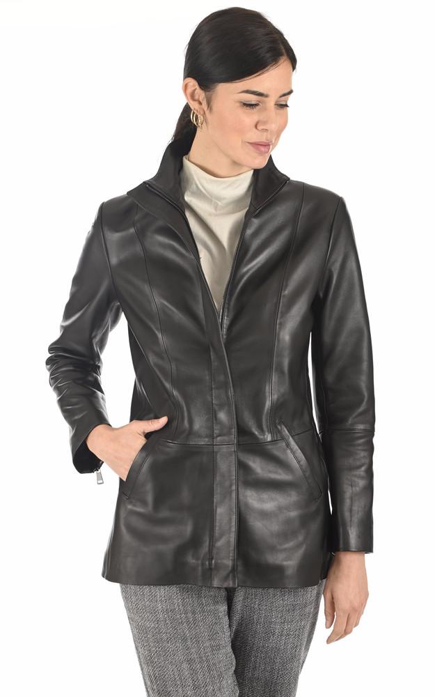 La Canadienne Veste Confortable Cuir Noir