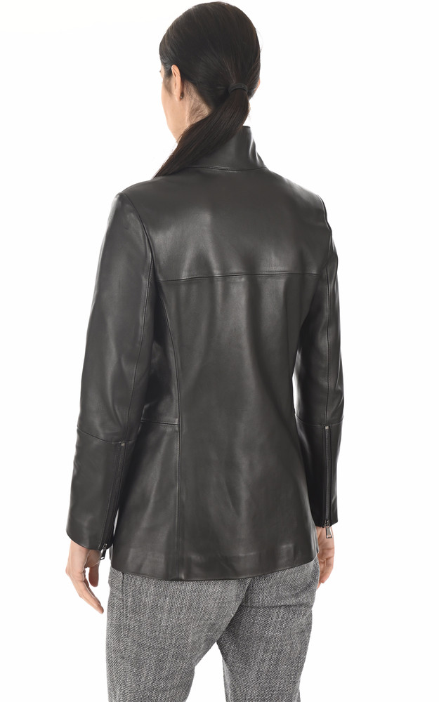 La Canadienne Veste Confortable Cuir Noir