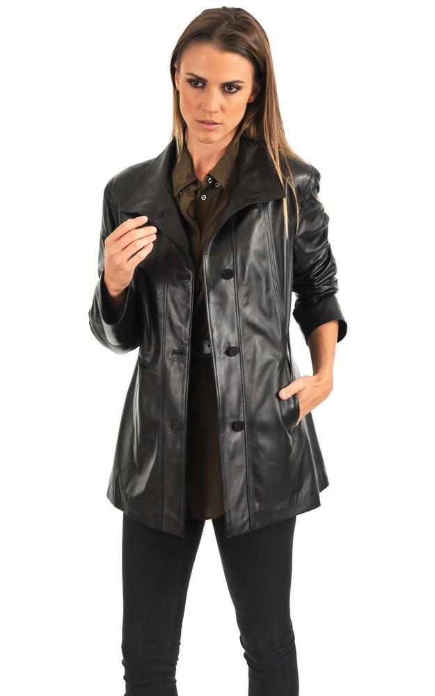 La Canadienne Veste Confortable En Cuir Agneau