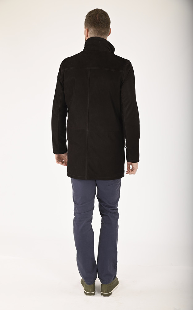 La Canadienne Veste Confortable Nubuck Marron