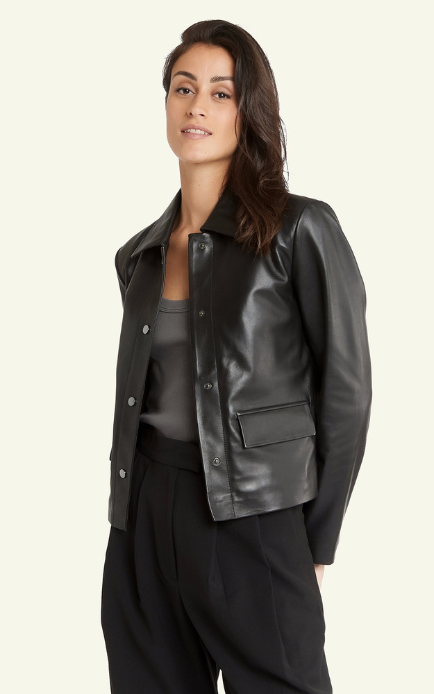 La Canadienne Veste Cuir Anne Noir