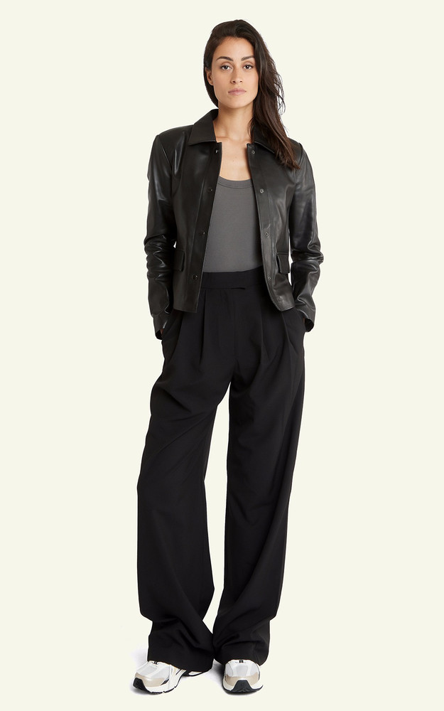 La Canadienne Veste Cuir Anne Noir