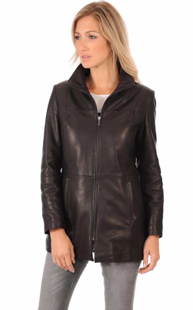 La Canadienne Veste Cuir Finition Bubble