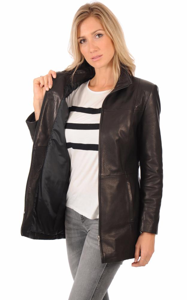 La Canadienne Veste Cuir Finition Bubble