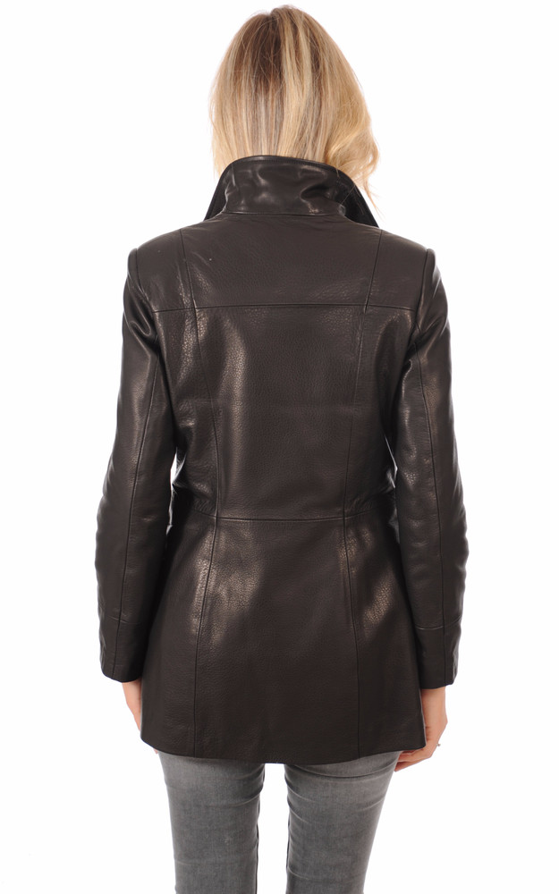 La Canadienne Veste Cuir Finition Bubble