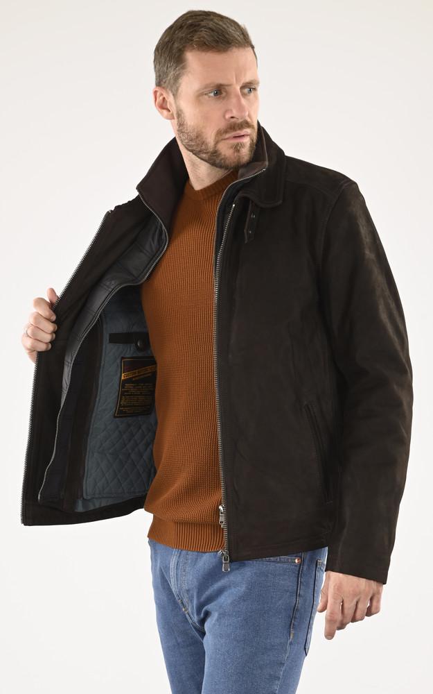 La Canadienne Veste Cuir Nubuck Ford Marron