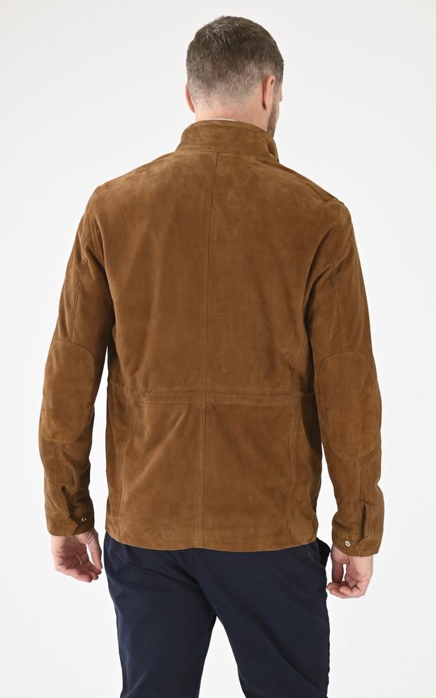 La Canadienne Veste Cuir Velours Salem Tabac