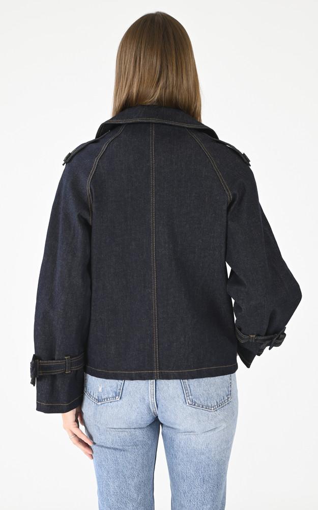 La Canadienne Veste En Jean Louane Bleu