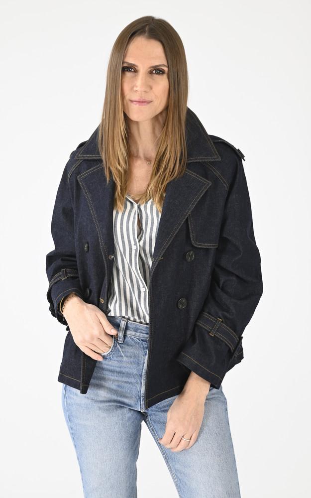 la canadienne Veste en jean Louane bleu