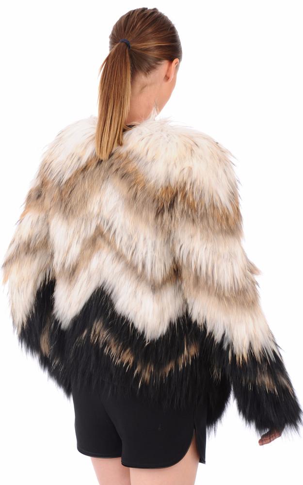 La Canadienne Veste Fourrure Tricotée