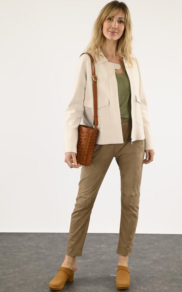 La Canadienne Veste Laine Ambre Beige