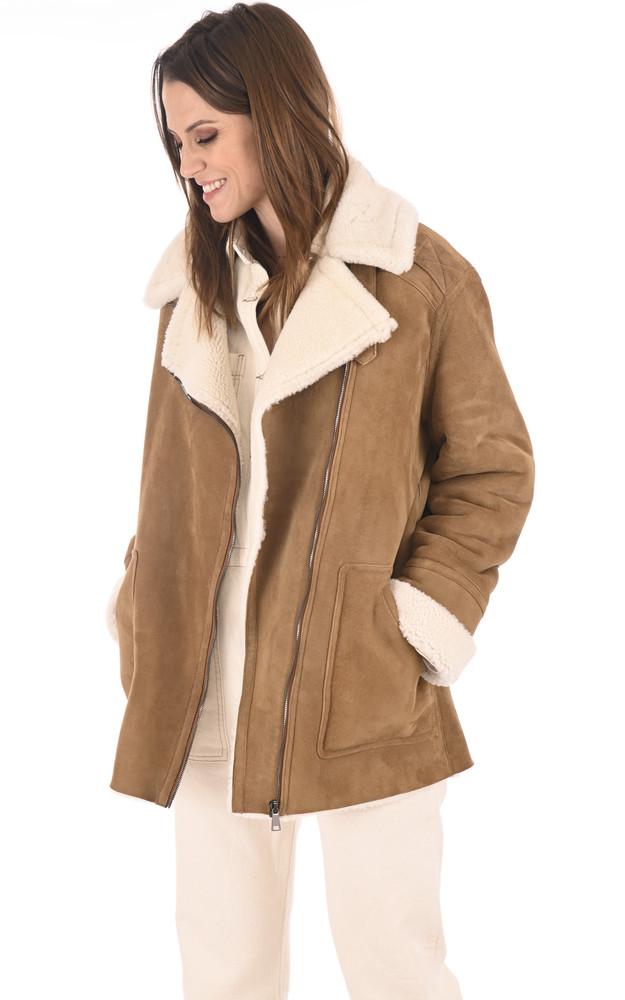 La Canadienne Veste Merinillo Coupe Loose Camel