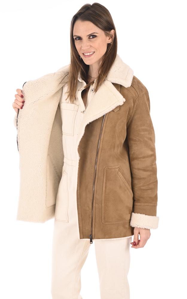 La Canadienne Veste Merinillo Coupe Loose Camel