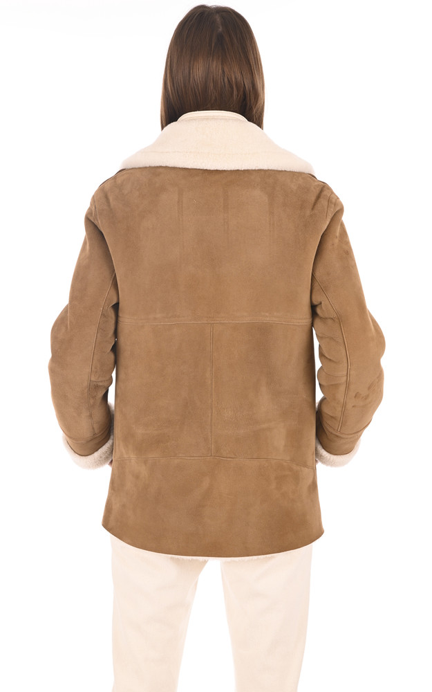 La Canadienne Veste Merinillo Coupe Loose Camel