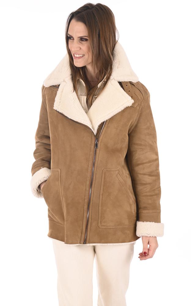 la canadienne Veste Merinillo Coupe Loose camel