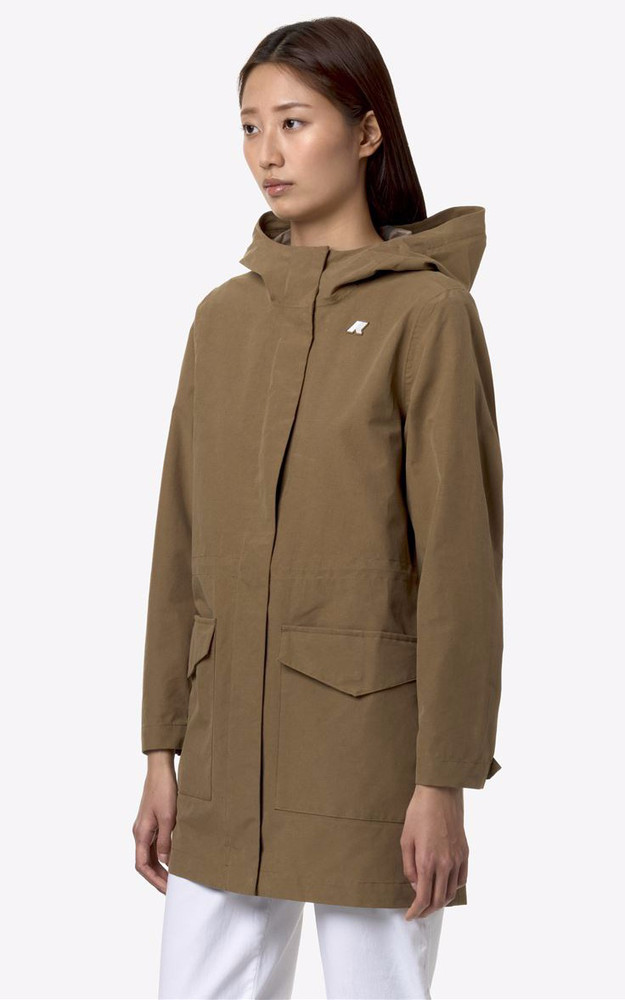 La Canadienne Veste Mi-longue Mirelle Marron