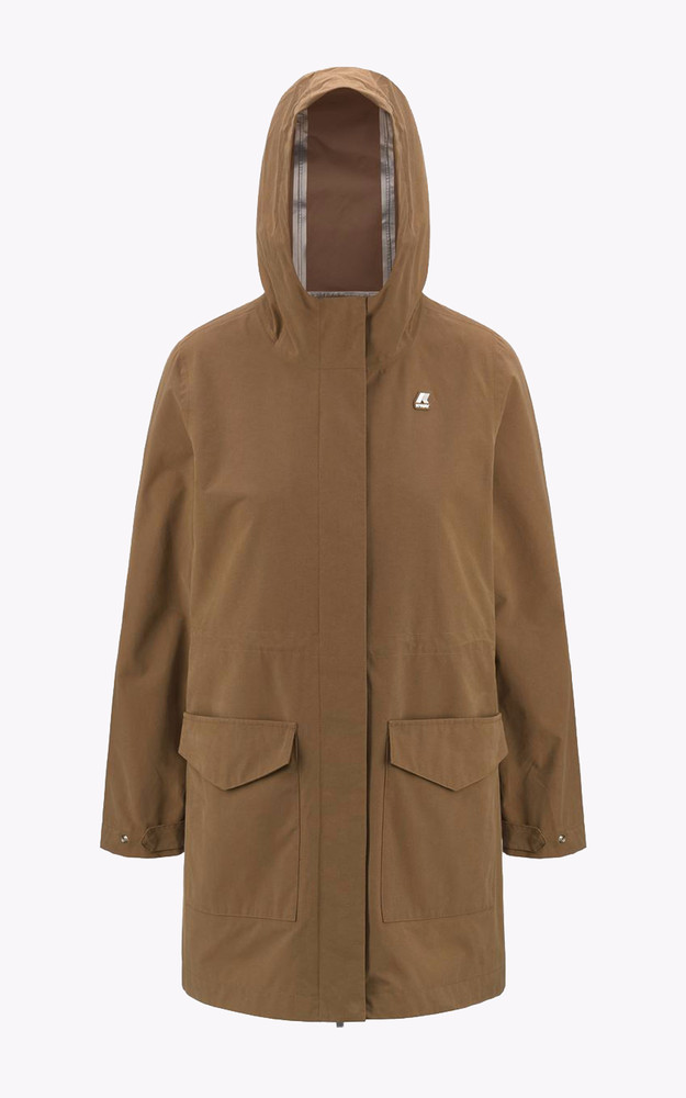 La Canadienne Veste Mi-longue Mirelle Marron