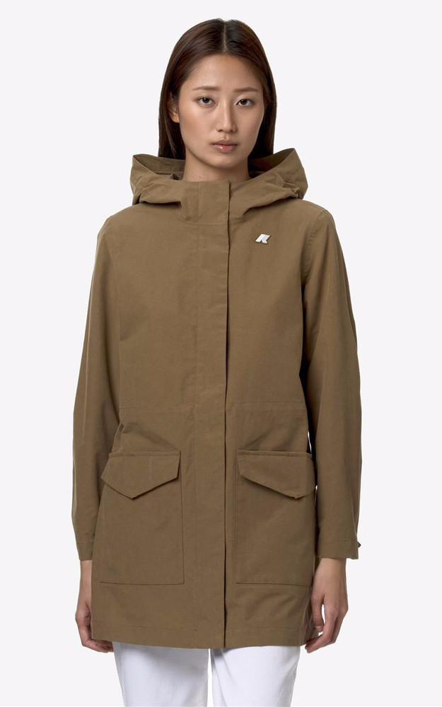 la canadienne Veste mi-longue Mirelle marron