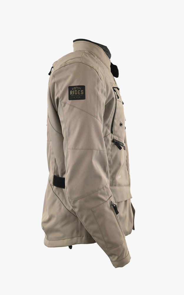 La Canadienne Veste Moto La Baroudeuse Beige Foncé