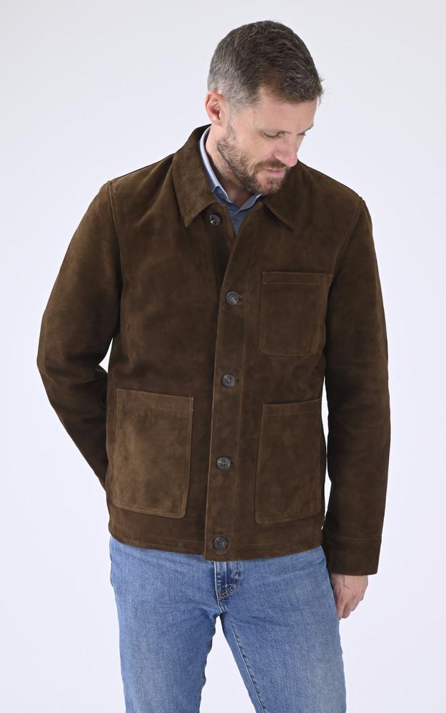 La Canadienne Veste Nubuck Charles Marron