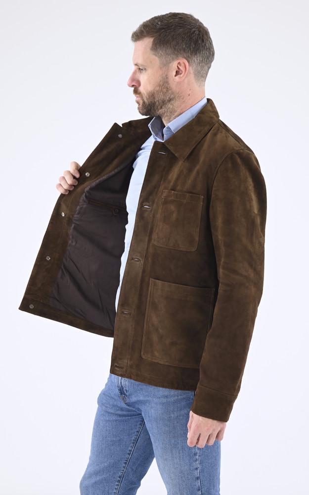 La Canadienne Veste Nubuck Charles Marron
