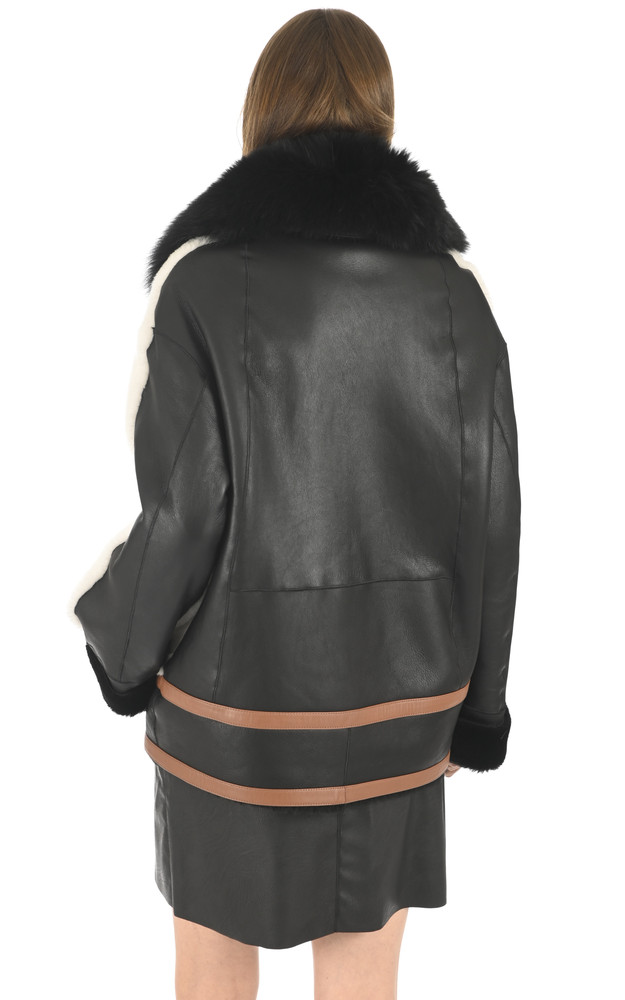 La Canadienne Veste Patchwork Agneau Et Renard