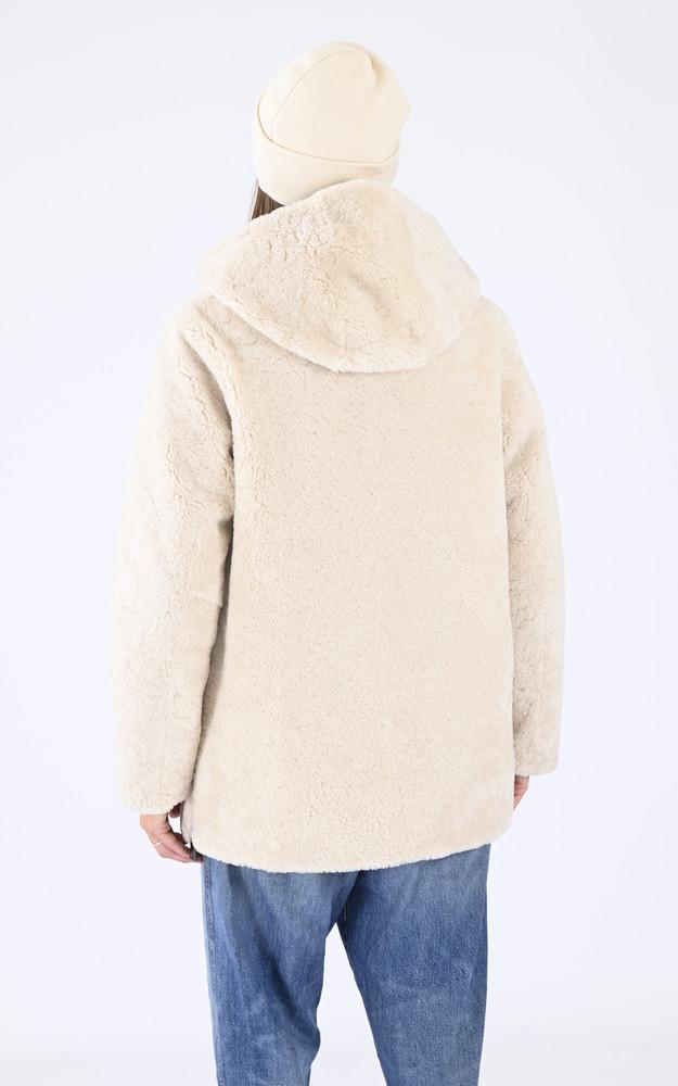La Canadienne Veste Peau Lainée Beige