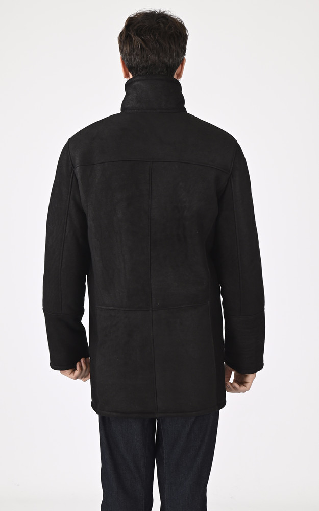 La Canadienne Veste Peau Lainée Confort Noire