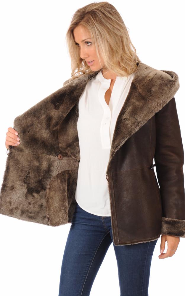 La Canadienne Veste Peau Lainée Courte