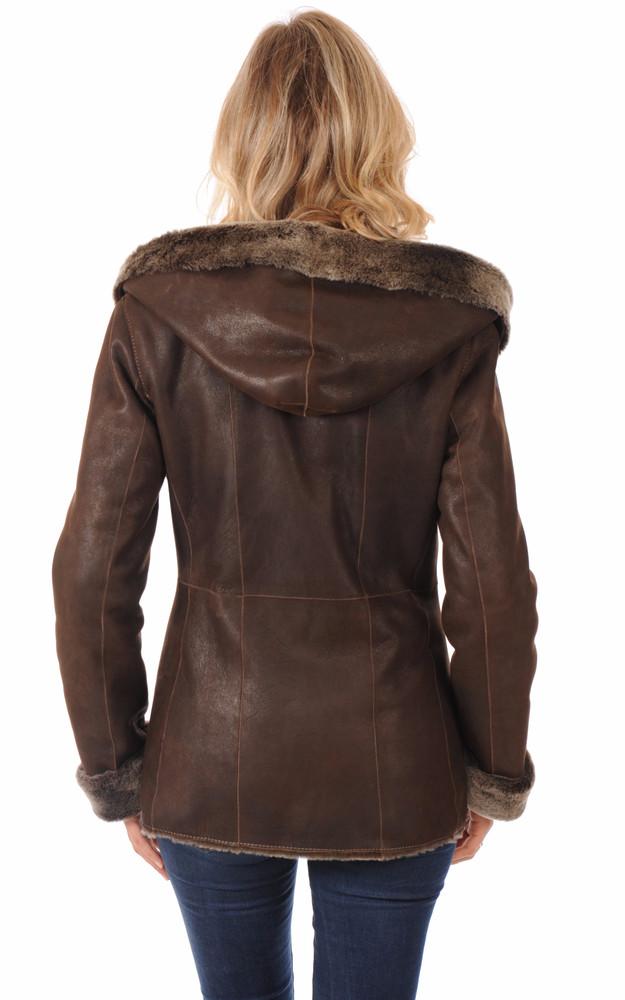 La Canadienne Veste Peau Lainée Courte
