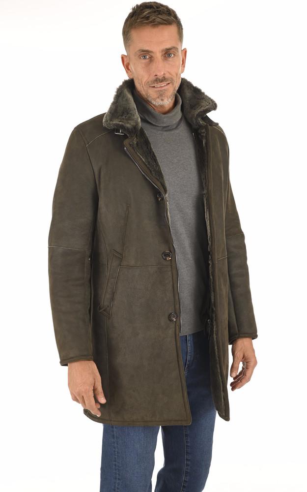 La Canadienne Veste Peau Lainée Kaki