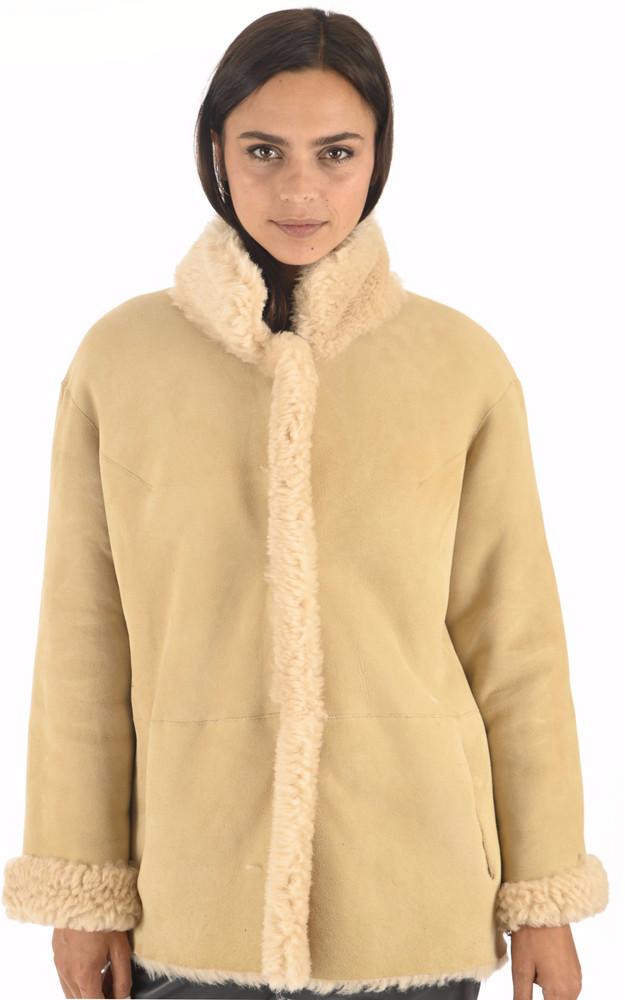 La Canadienne Veste Peau Lainée Réversible