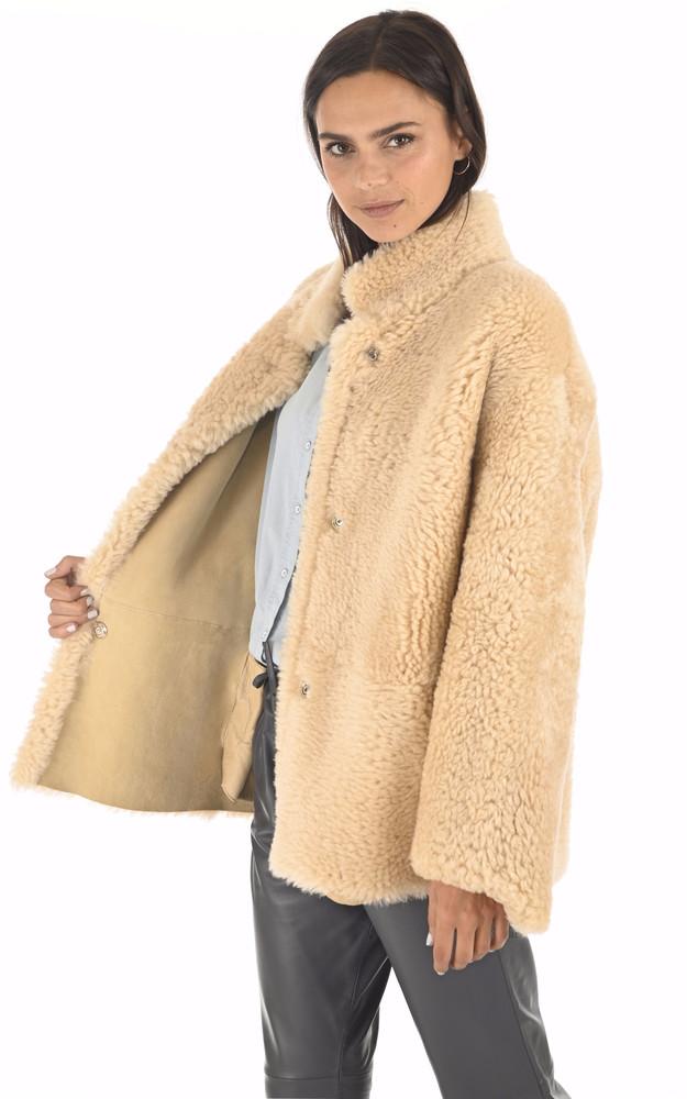 La Canadienne Veste Peau Lainée Réversible