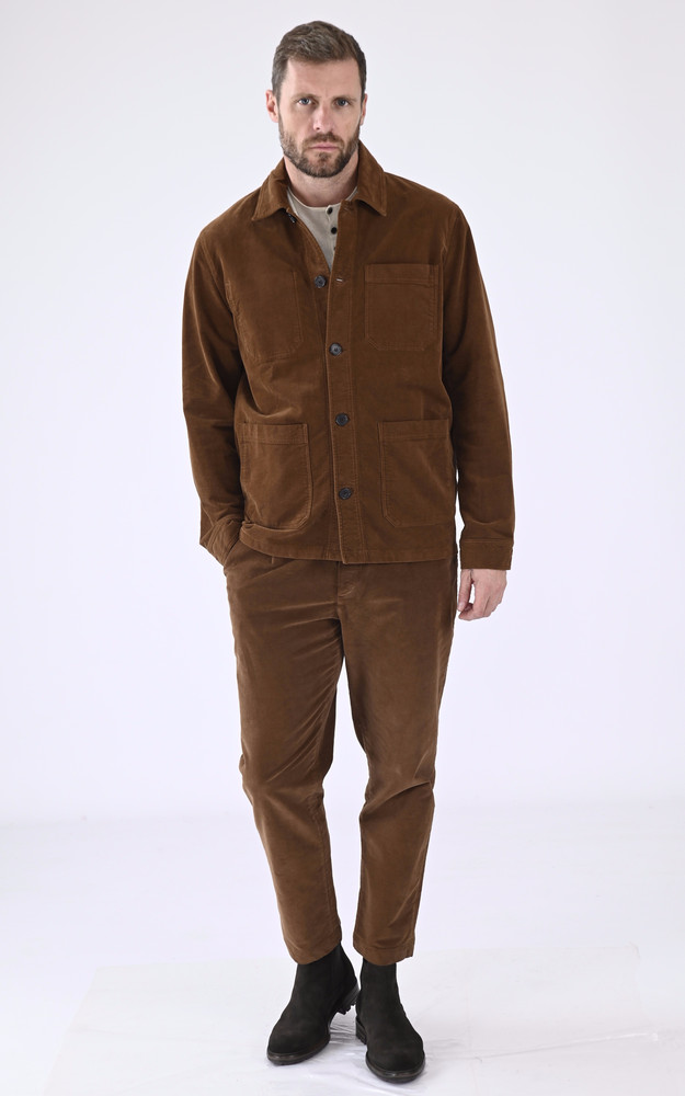 La Canadienne Veste Peintre Velours Marron