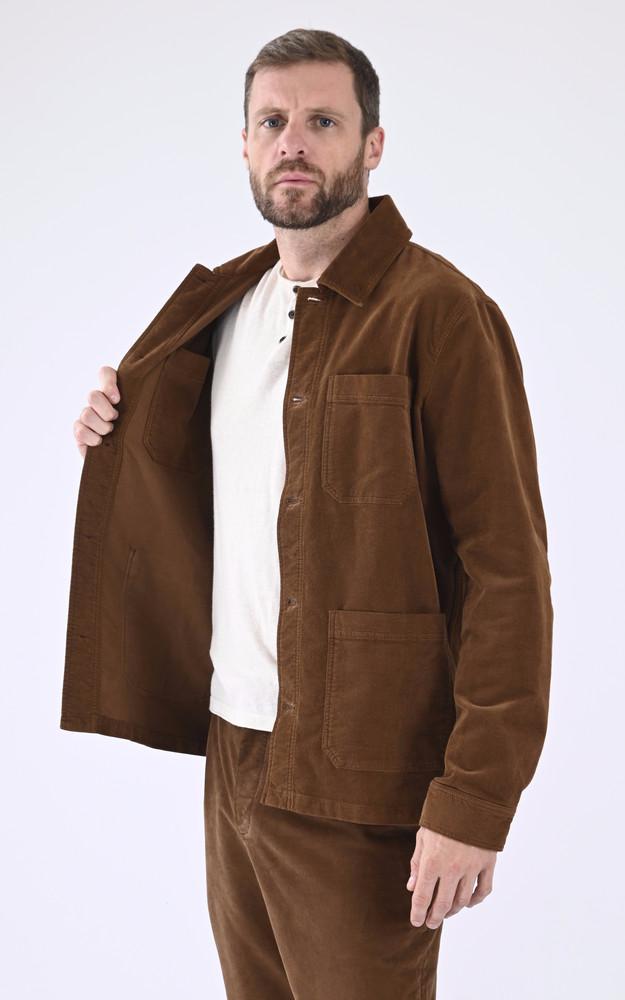 La Canadienne Veste Peintre Velours Marron