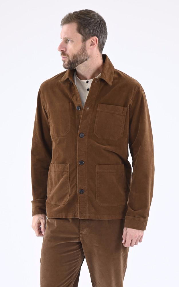 la canadienne Veste peintre velours marron