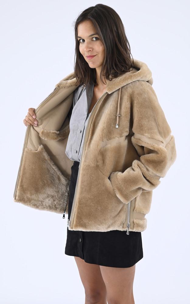 La Canadienne Veste Réversible Mérinos Camel