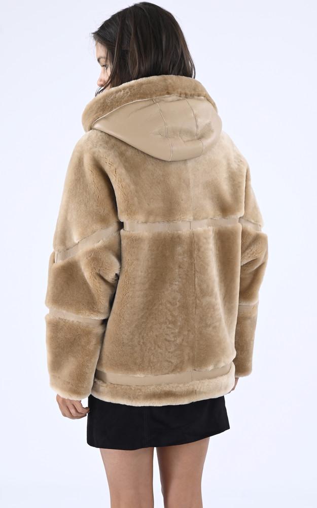 La Canadienne Veste Réversible Mérinos Camel