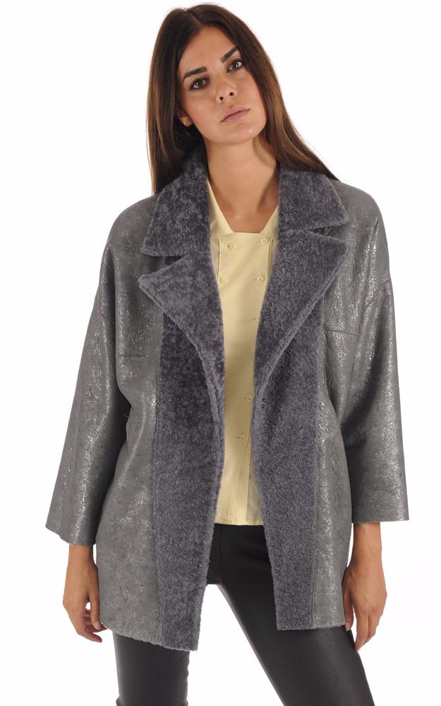 La Canadienne Veste Réversible Mouton Gris