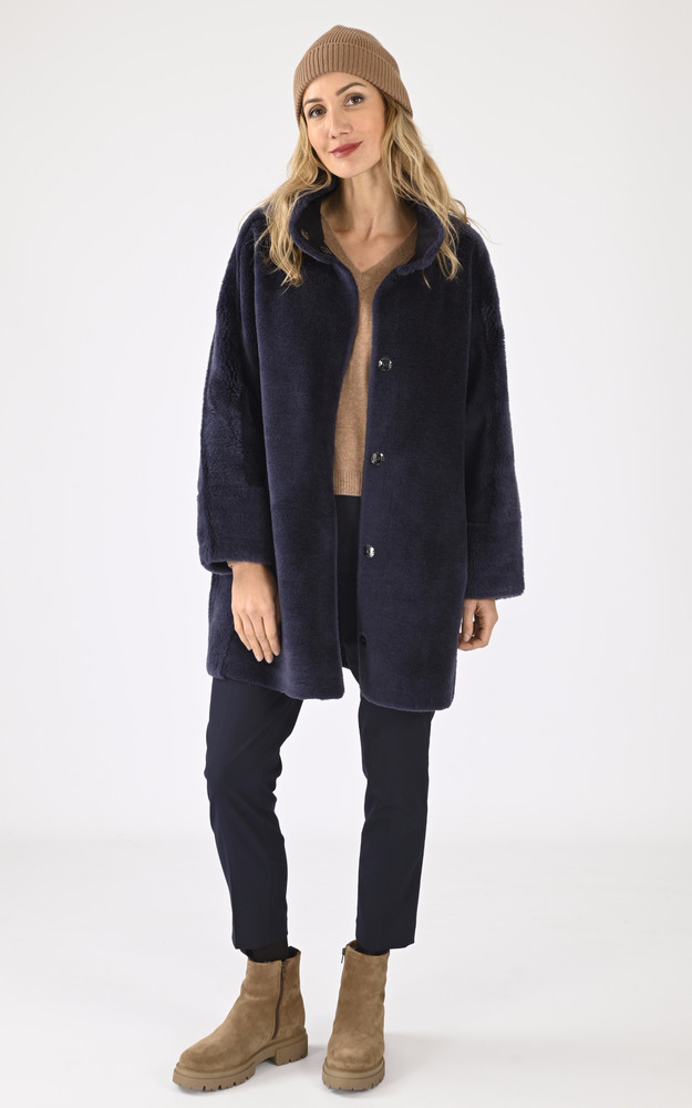 La Canadienne Veste Reversible Thalia Laine Bleue