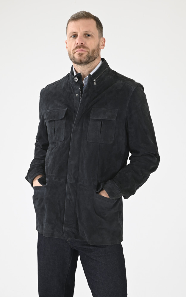 La Canadienne Veste Saharienne Horn Navy