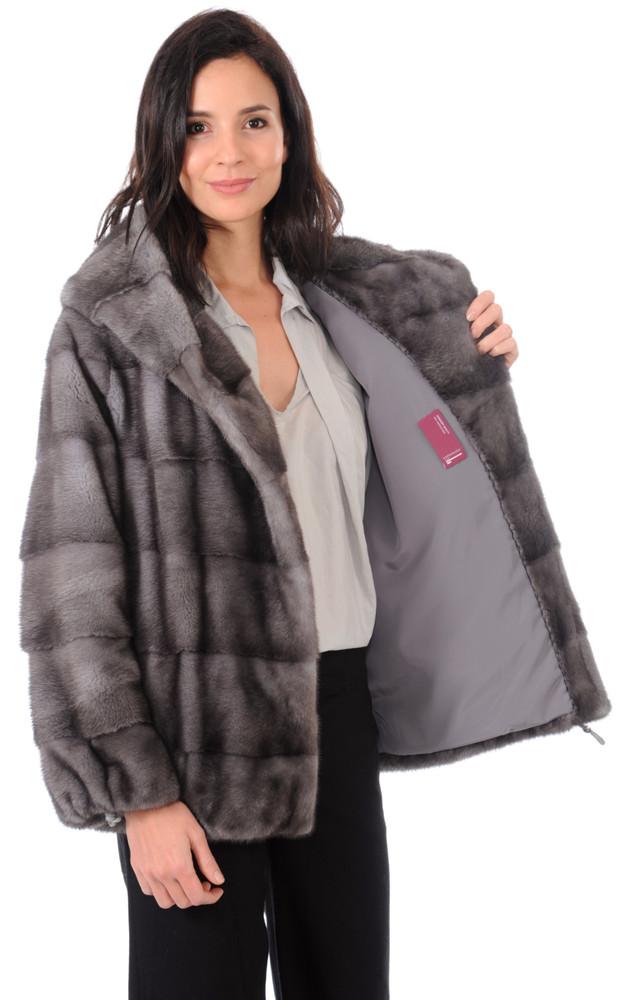 La Canadienne Veste Vison Blue Irish