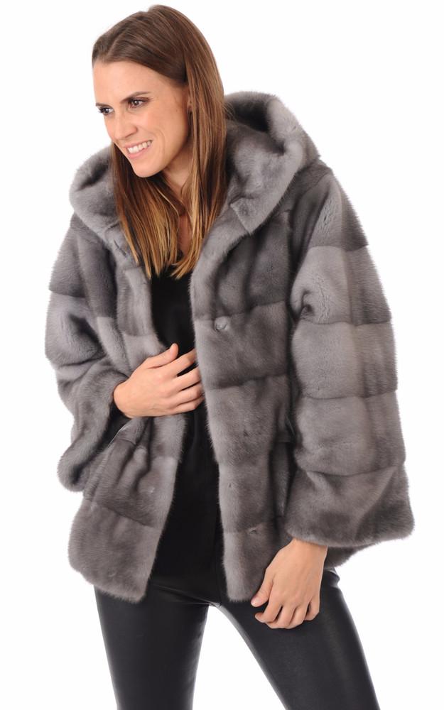 La Canadienne Veste Vison Blue Irish Naturel