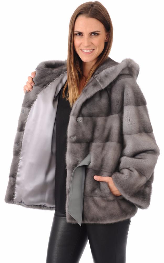 La Canadienne Veste Vison Blue Irish Naturel