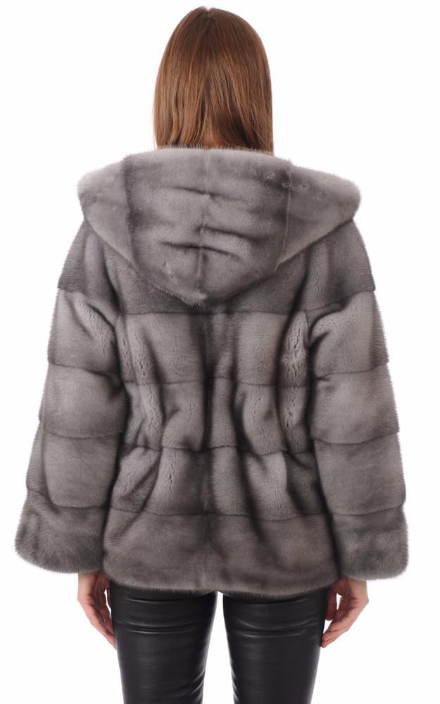 La Canadienne Veste Vison Blue Irish Naturel