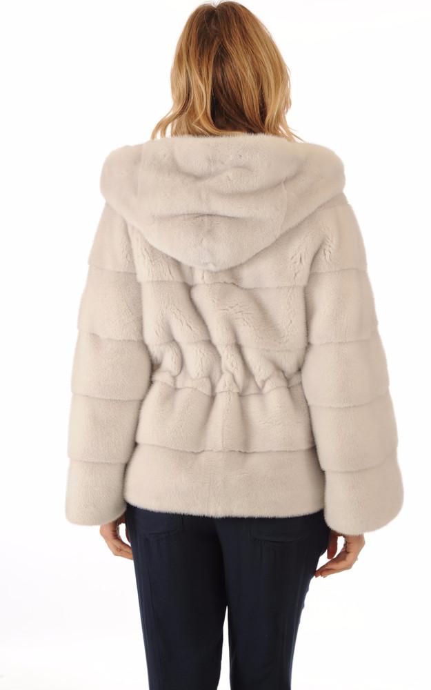 La Canadienne Veste Vison Gris Clair