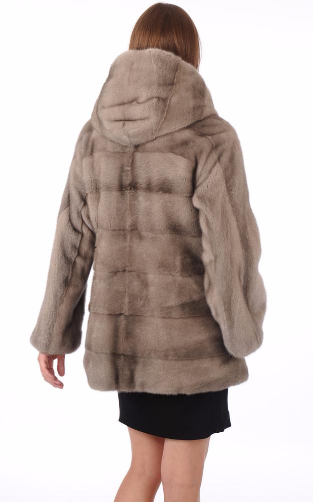 La Canadienne Veste Vison Gris Femme