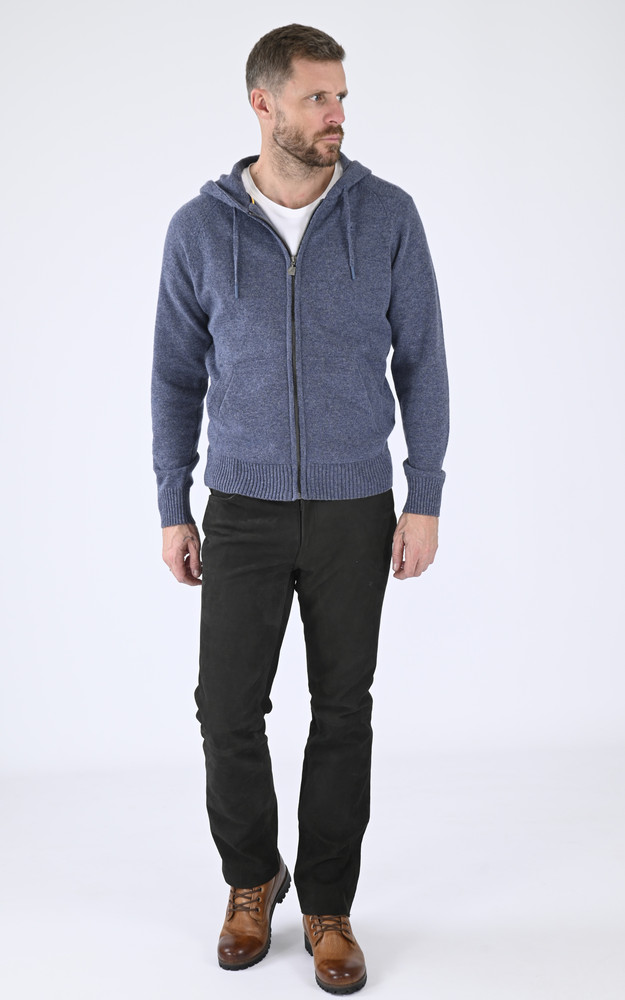 La Canadienne Pantalon Vachette Nubuck Marron Foncé