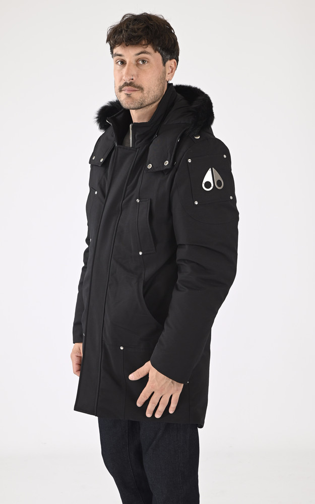 La Canadienne Parka Chaude Fourrure Mouton Stirling Noir