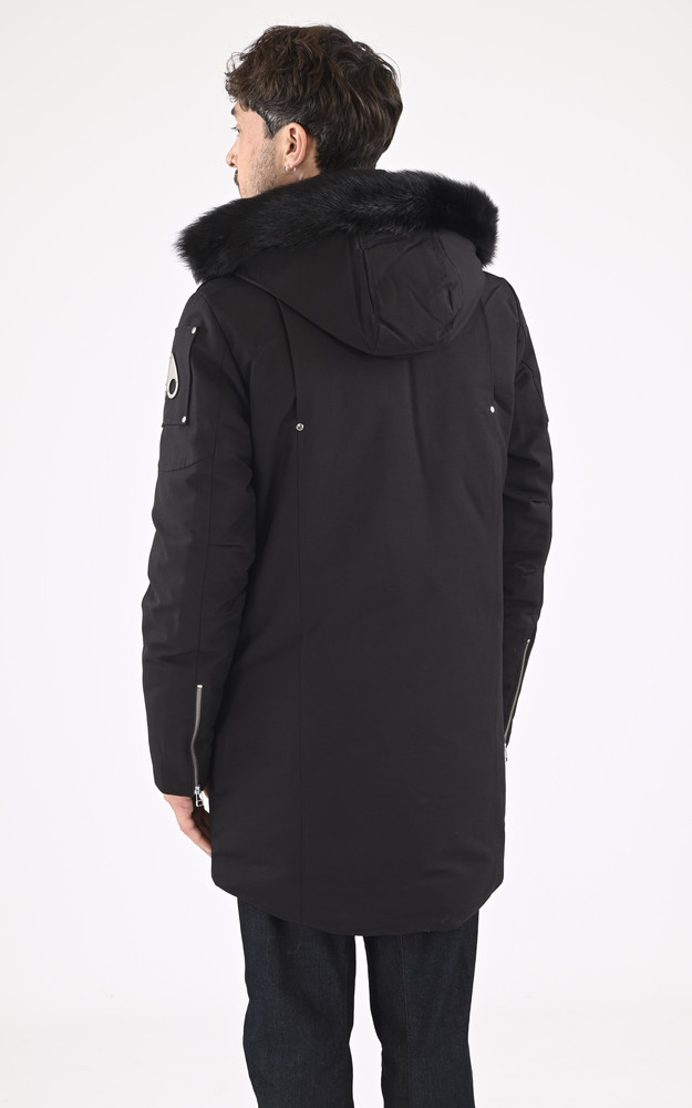 La Canadienne Parka Chaude Fourrure Mouton Stirling Noir